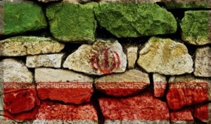 9257659-the-iranian-flag-painted-on-to-a-stone-wall